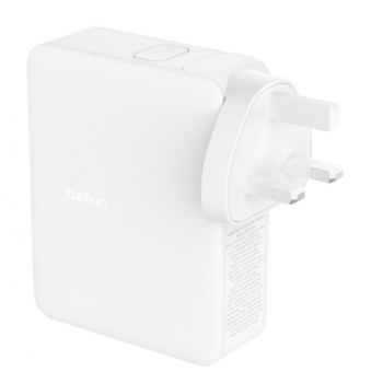 Belkin WCH014MYWH BoostCharge Pro 140W 4 端口 GaN 家用充電器